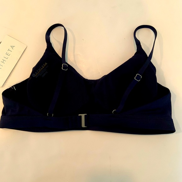 Athleta Summerland Navy Bikini Top NWT Women’s Size 36 B/C - Picture 6 of 9